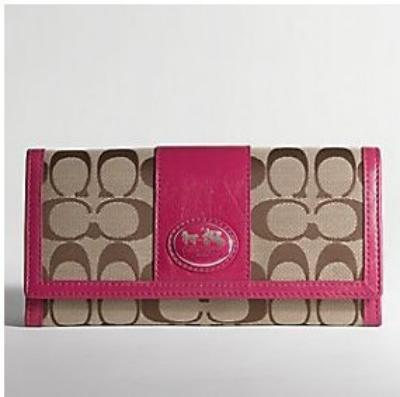 discounted Coach Wallets - 44001 rose ink